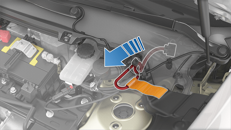 Arrow showing first responder loop being disconnected