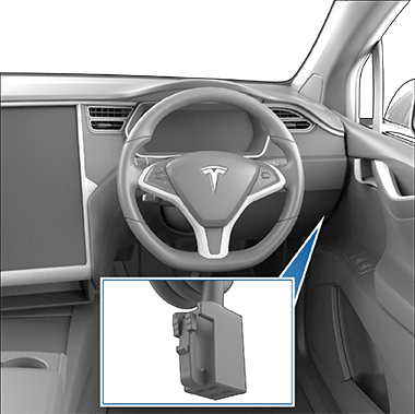 Caixa de zoom do conetor exposto na zona do espaço para os pés.