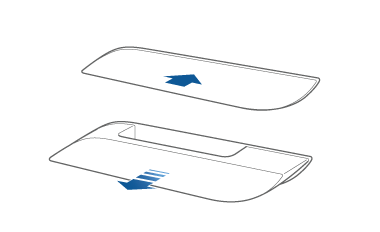 slide the handles in or out