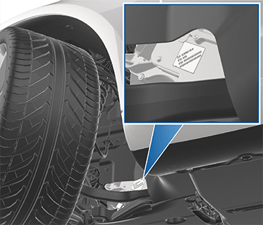 Zoombox with front motor label location pointing to location visible by front wheel