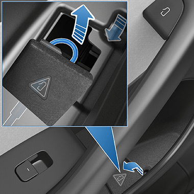 Mechanical release cable.