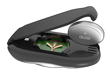 Battery removed from key fob