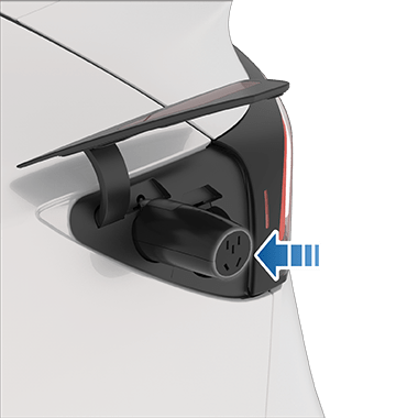image of adapter inserted into charge port