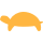 Amber turtle icon within a circle