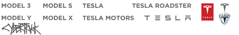 Trademarks or registered trademarks of Tesla, Inc.