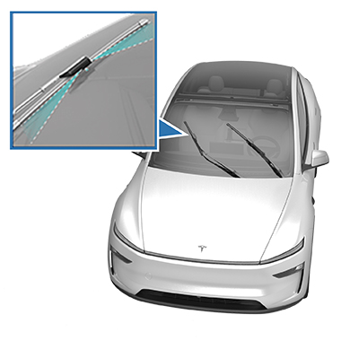 Zoomfelt med sprinklerdyser, der peger på bladets underside