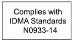 Image of example of compliance label.