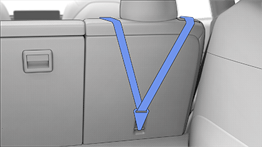 Cinghia con gancio su punto di ancoraggio