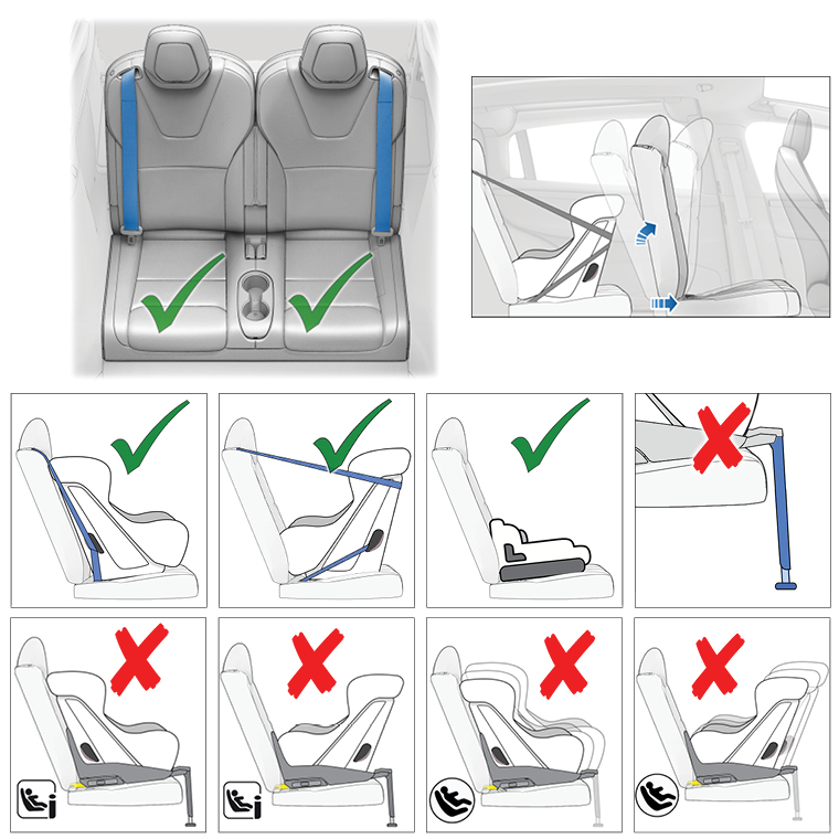 Tragepolster für Tesla-Kindersitze – passend für alle Model