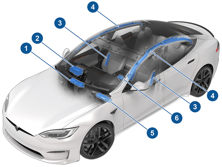 Tesla modifies airbag placement in Model 3 Highland