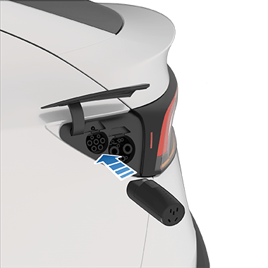 image of inserting adapter into charge port