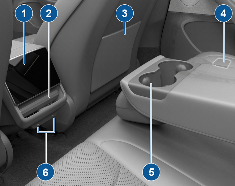 Ersetzen Sie den hinteren Sitz tisch für den Tesla Model 3