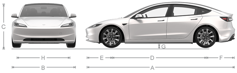 Tesla Model Y Model 3 Highland Door Side Storage Box Door