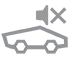 Gray icon with a mute symbol