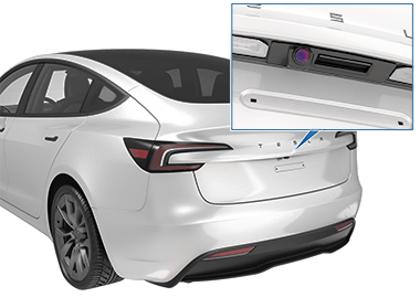 Couverture de caméra pour la caméra de recul de la Tesla Model 3/Y