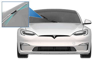 DEDC Balais d'essuie-glace pour Tesla Model 3 Model Y : : Auto