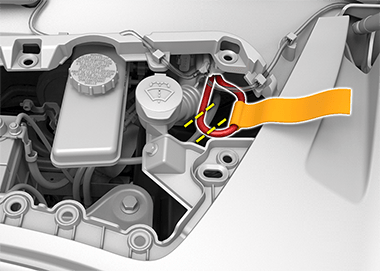 First responder loop with two dashed yellow lines crossing a red wire and a pair of wire cutters