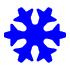 Blue snowflake icon