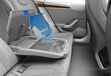 Ablagefach hintere Mittelkonsole Modell Y/Innenausstattung/Tesla/Tesla -Modifikationen/Autozubehör/Tesla -Zubehör/Innenmodifikationen/Staubox/Autoaufbewahrung/Tesla-Zubehör