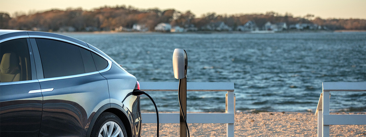 tesla model 3 charging at home